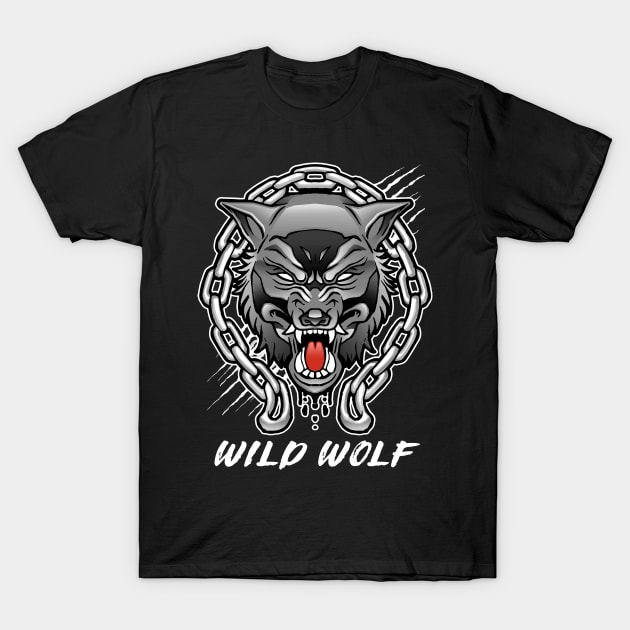 Wild Wolf T-Shirt by dnlribeiro88